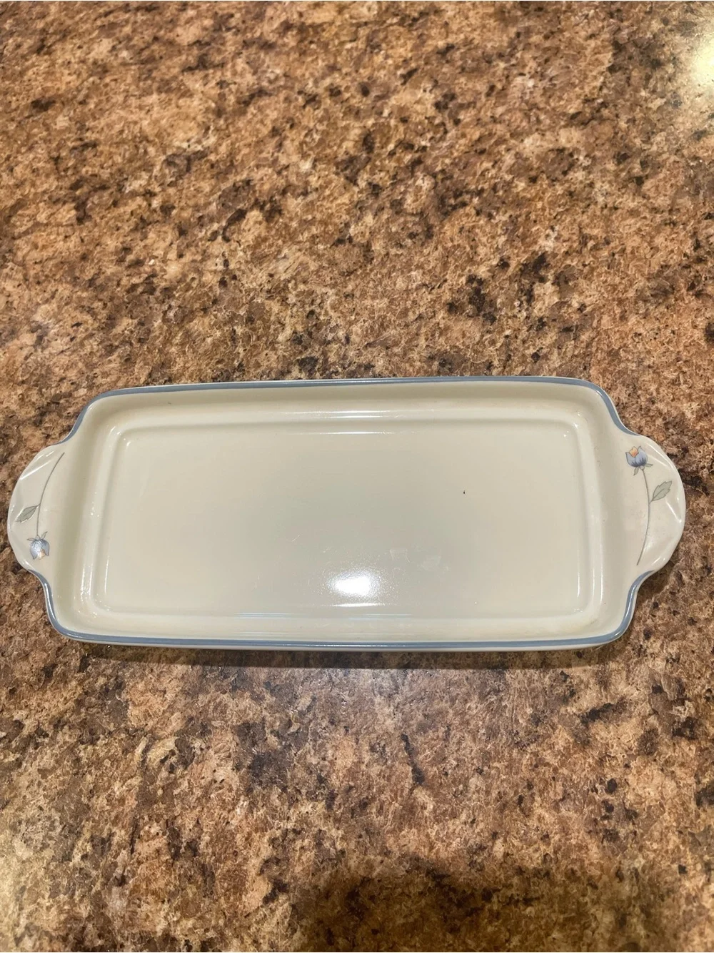 Gorham Country Flowers Butter Dish
